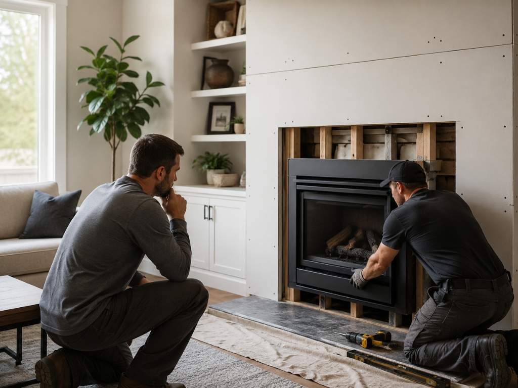 Neighborhood Chimney Services, LLC 203 872 5339 5 Longmeadow Dr, Wolcott, CT 06716 fireplace installation